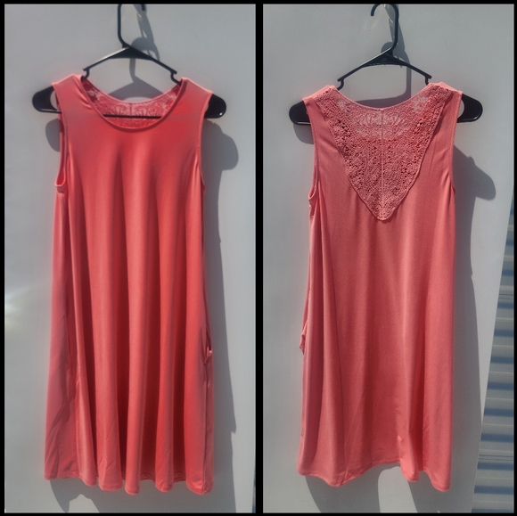 AB Studio pink summer / pool dress size S - Picture 2 of 8